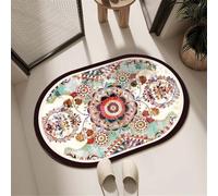 Bath Mat Classic Super Absorbent Bath Mats for Bathroom Rug, Quick Dry Non-Slip Shower Floor Mat, Washable Rugs with Rubber Backed, Carpet for Living Room, Bedroom, Kitchen, Toilet, Door 45x70cm 3-115