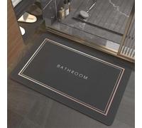 Bath Mat Classic Super Absorbent Bath Mats for Bathroom Rug, Quick Dry Non-Slip Shower Floor Mat, Washable Rugs with Rubber Backed, Carpet for Living Room, Bedroom, Kitchen, Toilet, Door 40x60cm 3-109