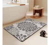 Bath Mat Classic Super Absorbent Bath Mats for Bathroom Rug, Quick Dry Non-Slip Shower Floor Mat, Washable Rugs with Rubber Backed, Carpet for Living Room, Bedroom, Kitchen, Toilet, Door 80x150cm 3-93