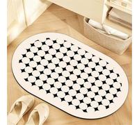Bath Mat Classical Super Absorbent Bath Mats for Bathroom Rug, Quick Dry Non-Slip Shower Floor Mat, Washable Rugs with Rubber Backed, Carpet for Living Room Bedroom Kitchen Toilet Door 45x70cm 3-233