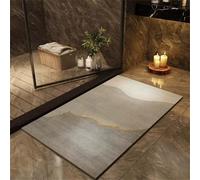 Bath Mat Curved 80x150cm Bathroom Bath Mats Non Slip Shower Mat Super Absorbent Water Bathroom Rug, Soft, Quick Dry, Washable Door Carpet Floor Rugs for Home, Kitchen, Toilet, Bedroom, Doormat 6-192