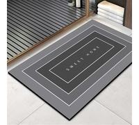 Bath Mat Dark 40x60cm Bathroom Bath Mats Non Slip Shower Mat Super Absorbent Water Bathroom Rug, Soft, Quick Dry, Washable Door Carpet Floor Rugs for Home, Kitchen, Toilet, Bedroom, Doormat 6-102