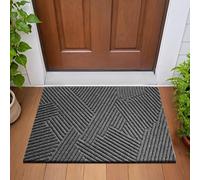 Bath Mat Dark Grey Bathroom Mat Rug Soft Microfiber Non Slip Bath Mats for Bathroom Floor Water Absorbent Bathmat Machine Washable Bath Matt Carpet 50x80cm