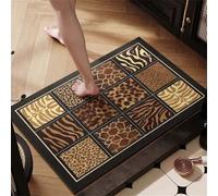 Bath Mat Dark Super Absorbent Bath Mats for Bathroom Rug, Quick Dry Non-Slip Shower Floor Mat, Washable Rugs with Rubber Backed, Carpet for Living Room, Bedroom, Kitchen, Toilet, Door 60x100cm 3-169