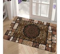 Bath Mat Dark Super Absorbent Bath Mats for Bathroom Rug, Quick Dry Non-Slip Shower Floor Mat, Washable Rugs with Rubber Backed, Carpet for Living Room, Bedroom, Kitchen, Toilet, Door 120x160cm 3-173