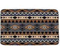 Bath Mat Door Mat Funny Entrance Door Mats Utility Welcome Mat For Office Kitchen Bathroom 40X60Cm Southwestern Native Tribal Navajo American Western Ethnic Abstract Triangular Geometric Boho