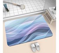 Bath Mat for Bathroom Shower Mat 40x60cm Quick Dry Non Slip Floor Mats Super Absorbent Bath Rug, Thin Rubber Bathmat Kitchen Washable Bathroom Carpet Accessories Decor Rugs Modern 2-1004