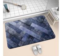 Bath Mat for Bathroom Shower Mat 50x80cm Quick Dry Non Slip Floor Mats Super Absorbent Bath Rug, Thin Rubber Bathmat Kitchen Washable Bathroom Carpet Accessories Decor Rugs Craft 2-504