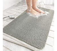 Bath Mat for Inside Shower,60x90cm Loofah Shower Mat Non Slip Anti Mould Antibacterial Soft PVC Bath Mat for Bathroom Wet Shower Areas