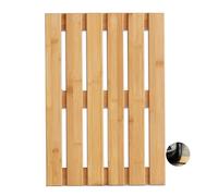 Bath Mat for Shower, Wood Duck Board Rectangular Wooden Floor Mat, Bathroom Non-Slip Wooden Bath Mats for Bathroom, Heavy Duty Shower Mats for Indoor Outdoor(W90xL90cm/W36xL36in)