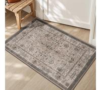 Bath Mat Grey Bohemian Brown Bathroom Mat Rug Soft Microfiber Non Slip Bath Mats for Bathroom Floor Water Absorbent Bathmat Machine Washable Bath Matt Carpet 40x60cm