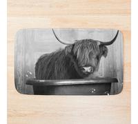 Bath Mat Highland Cow in the Bathtub 20 x 31 inch Non-slip Bathroom