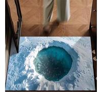 Bath Mat Landscape 50x80cm Bathroom Bath Mats Non Slip Shower Mat Super Absorbent Water Bathroom Rug, Soft, Quick Dry, Washable Door Carpet Floor Rugs for Home, Kitchen, Toilet, Bedroom, Doormat 6-636