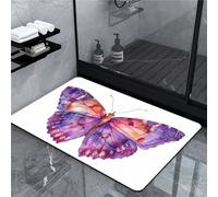Bath Mat Mats, Bathroom Mat, Bath Mats For Bathroom, Bathroom Bath Mats Non Slip Stone Bath Mat Quick Dry Bath Mat Rugs, Shower Mats Mat Outside Shower, Bathroom Rug Carpet, Bathmat Butterfly 20x31in