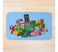 Bath Mat Minecraft Cool Characters 20 x 31 inch Non-slip Bathroom
