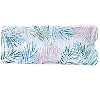 Bath Mat Non Slip 100x40cm Extra Long - PVC Anti-Slip Bathroom Mat for Shower & Bathtub, Waterproof Washable Shower Mat, Palm Design