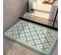 Bath Mat Non Slip Quick Dry Bathroom Mats Rugs, Thin Floor Shower Mat fit Under Door, Super Absorbent Kitchen Washable Carpet for Toilet Shower Sink, Easy to Clean Rug Classical 120x170cm 3-768