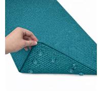Bath Mat Non-Slip Soft Foam Bathroom Bath Mat with Drain Holes and Suction Cups 91cm x 43cm, Ocean Blue (Blue)