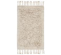 Beliani Bath Mat Oltan Beige 50 X 80 Cm Cotton