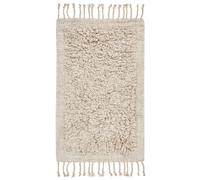Beliani Bath Mat Oltan Beige 50 X 80 Cm Cotton