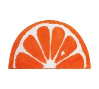 Bath Mat - Orange Bathroom Mats | Lemon Shape Bathroom Mat - Orange Toilet Mat, Soft Half Lemon, Non-Slip, Absorbent, Cute Fruit Rug, Welcome Rug, Suitable