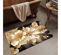 Bath Mat Peony 50x80cm Bathroom Bath Mats Non Slip Shower Mat Super Absorbent Water Bathroom Rug, Soft, Quick Dry, Washable Door Carpet Floor Rugs for Home, Kitchen, Toilet, Bedroom, Doormat 6-1268
