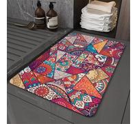 Bath Mat Purple Super Absorbent Bath Mats for Bathroom Rug, Quick Dry Non-Slip Shower Floor Mat, Washable Rugs with Rubber Backed, Carpet for Living Room, Bedroom, Kitchen, Toilet, Door 45x70cm 3-717