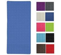 Bath mat "Quadro Premium" 36x76cm dark blue