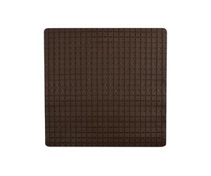 Bath mat "Quadro Premium" 54x54cm brown