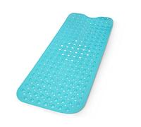KEPLIN Premium Non-Slip Bath Mat - 200 Suction Cups, BPA, Latex Free, Mildew Resistant, Machine Washable - Safe, Durable & Comfortable for Bathroom Tubs (Blue, Bath, 100 x 40cm)