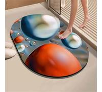 Bath Mat Red 100x160cm Bathroom Bath Mats Non Slip Shower Mat Super Absorbent Water Bathroom Rug, Soft, Quick Dry, Washable Door Carpet Floor Rugs for Home, Kitchen, Toilet, Bedroom, Doormat 6-1258