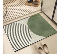 Bath Mat Round 50x80cm Bathroom Bath Mats Non Slip Shower Mat Super Absorbent Water Bathroom Rug, Soft, Quick Dry, Washable Door Carpet Floor Rugs for Home, Kitchen, Toilet, Bedroom, Doormat 6-1358