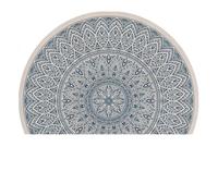 Bath Mat Semicircle Absorbent Floor Mats, Bathroom Carpet, Hallway, Household, Non-Slip, Absorbent, Doormat(Color 7,50cmx75cm)