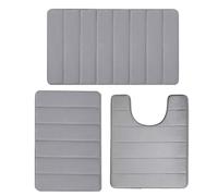 Bath Mat Set | Thick Water Absorbent Toilet Mat Set, Bathroom Entrance Mat, Ideal for Restaurants, Gyms, Hairdressers, Bathrooms and Home Use for Comfort and Cleanliness