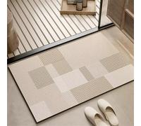 Bath Mat Simple 50x80cm Bathroom Bath Mats Non Slip Shower Mat Super Absorbent Water Bathroom Rug, Soft, Quick Dry, Washable Door Carpet Floor Rugs for Home, Kitchen, Toilet, Bedroom, Doormat 6-1272