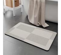 Bath Mat Simple 50x80cm Bathroom Bath Mats Non Slip Shower Mat Super Absorbent Water Bathroom Rug, Soft, Quick Dry, Washable Door Carpet Floor Rugs for Home, Kitchen, Toilet, Bedroom, Doormat 6-1190
