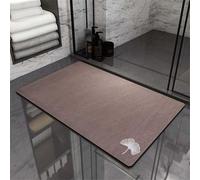 Bath Mat Soil Super Absorbent Bath Mats for Bathroom Rug, Quick Dry Non-Slip Shower Floor Mat, Washable Rugs with Rubber Backed, Carpet for Living Room, Bedroom, Kitchen, Toilet, Door 45x70cm 3-741