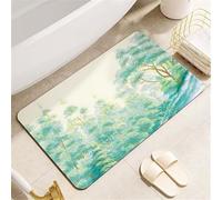 Bath Mat Spring Super Absorbent Bath Mats for Bathroom Rug, Quick Dry Non-Slip Shower Floor Mat, Washable Rugs with Rubber Backed, Carpet for Living Room, Bedroom, Kitchen, Toilet, Door 45x70cm 3-737