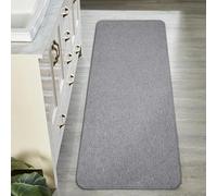 Bath Mat,Ultra Thin Bathroom Runner Rugs,Large Bath Mats for Bathroom,Quick Dry,Non-Slip,Machine Washable,Low Pile,Bath Rug,Shower Outside,Sink,Home Decor Accessories.Grey,2'x5'（24x60inch）