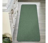 Bath Mat,Ultra Thin Bathroom Rugs,Rubber Bath Mats for Bathroom,Quick Dry,Non-Slip,Machine Washable,Fit Under Door,Super Absorbent Bath Rugs Floor,Shower Outside,Sink.(Green,21''x47'')