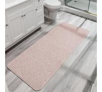 Bath Mat,Ultra Thin Bathroom Runner Rugs,Large Bath Mats for Bathroom,Quick Dry,Non-Slip,Machine Washable,Low Pile,Bath Rug,Shower Outside,Sink,Home Decor Accessories.Beige,2'x5'（24x60inch）
