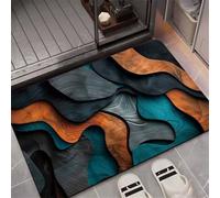 Bath Mat Vibrant Super Absorbent Bath Mats for Bathroom Rug, Quick Dry Non-Slip Shower Floor Mat, Washable Rugs with Rubber Backed, Carpet for Living Room, Bedroom, Kitchen, Toilet, Door 45x70cm 3-695