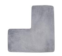Bath Mat, Warm And Plush Comfort, 80x80cm, L Shape Bath Mats, Non-Slip Shower Mat, Trusted Traction, For Indoor Home Hotel Kitchen Door Sink Floor Toilet