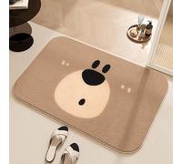 Bath Mats For Bathroom Little Grizzly Bear Non Slip with Ultra Soft Microfibers Shower Rug with Strong Water Absorbent,Fluffy Machine Washable Absorbent Bath Mat