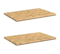 vidaXL Bath Mats 2 pcs 50x35 cm Bamboo