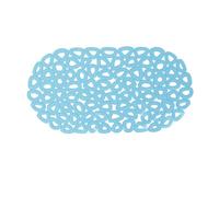 Bath Mats PVC Floor Empty Oval Water Drop Bathroom Anti-slip Mat Shower Room Bathtub Bath Anti-slip Mat For Bath(Sky Blue)