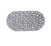Bath Mats PVC Floor Empty Oval Water Drop Bathroom Anti-slip Mat Shower Room Bathtub Bath Anti-slip Mat For Bath(Dark gray)