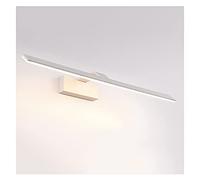 Bath Mirrorps, Led Mirror Front Lights,Simple Post-Modern White Home Hotel Apartment Bathroom Waterproof Makeup Mirror Cabinetp Wall Light/Warm Light/72Cm