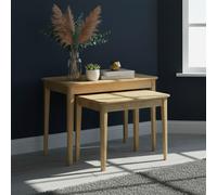 Bath Nest of Tables - Set of 2 - Oak