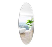 Bath+ Oval full length mirror, bathroom bedroom dormitory wall-mounted simple frameless Dressing mirror,HD silver-plated mirror, thickness 5mm